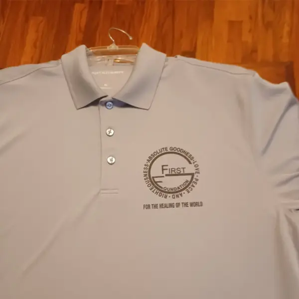 Gray Short Sleeve Polo Shirt