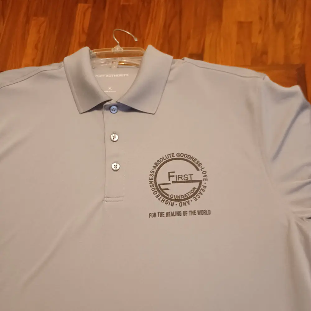 Gray Short Sleeve Polo Shirt